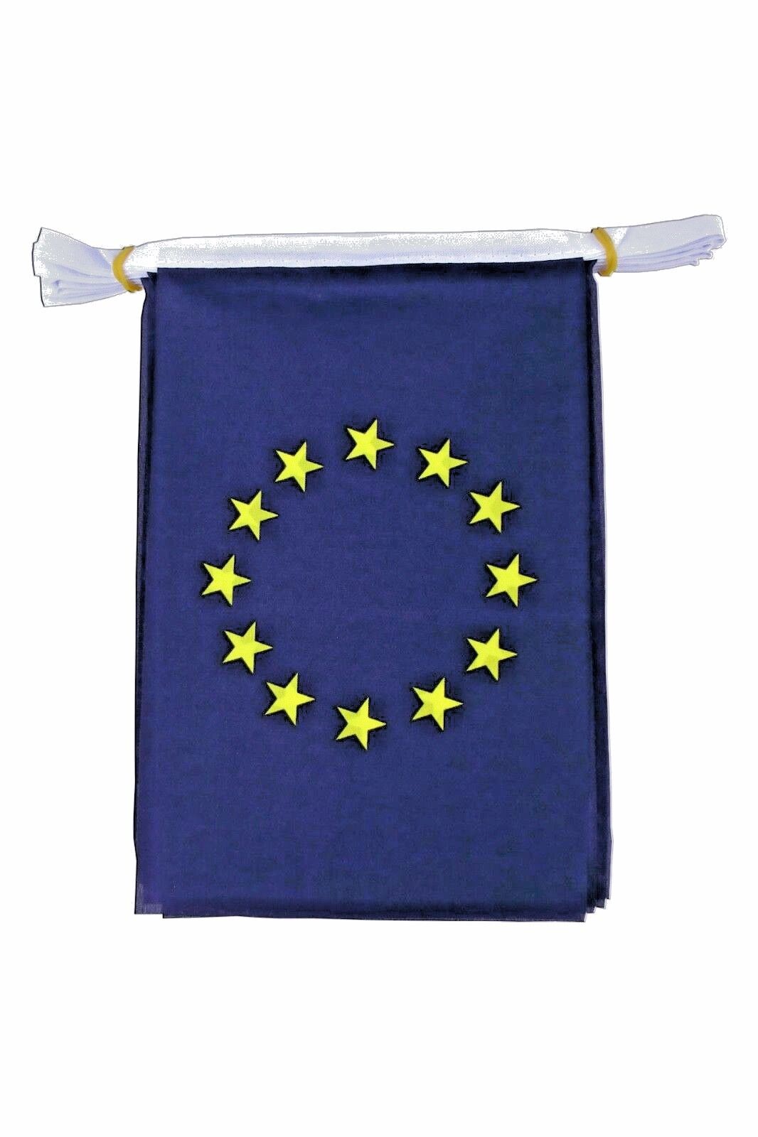 33ft EU Euro European Union Fabric Flags Eurovision Party Bunting