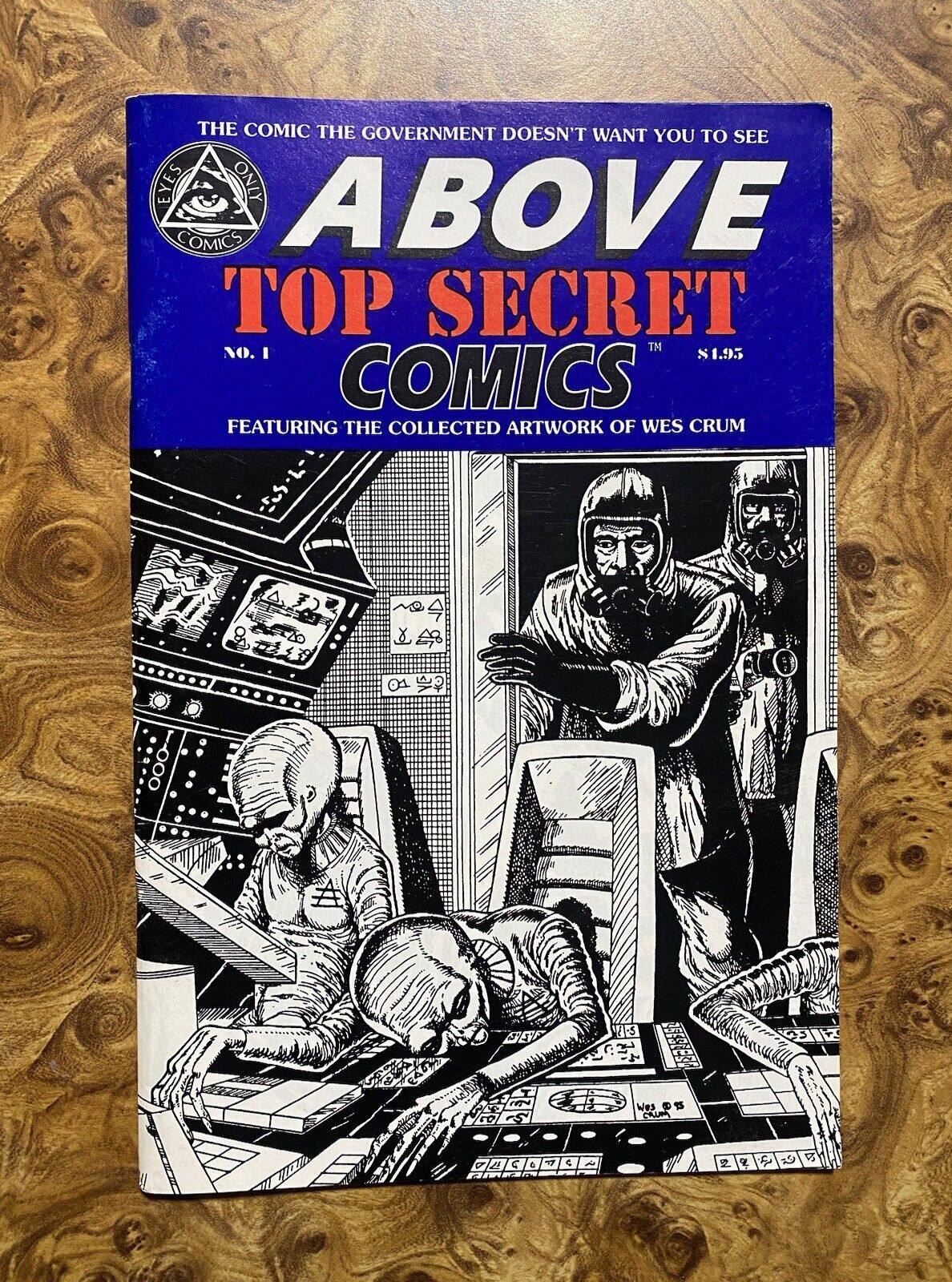 Above Top Secret Comics #1 Collected work of Wes Crum 1995