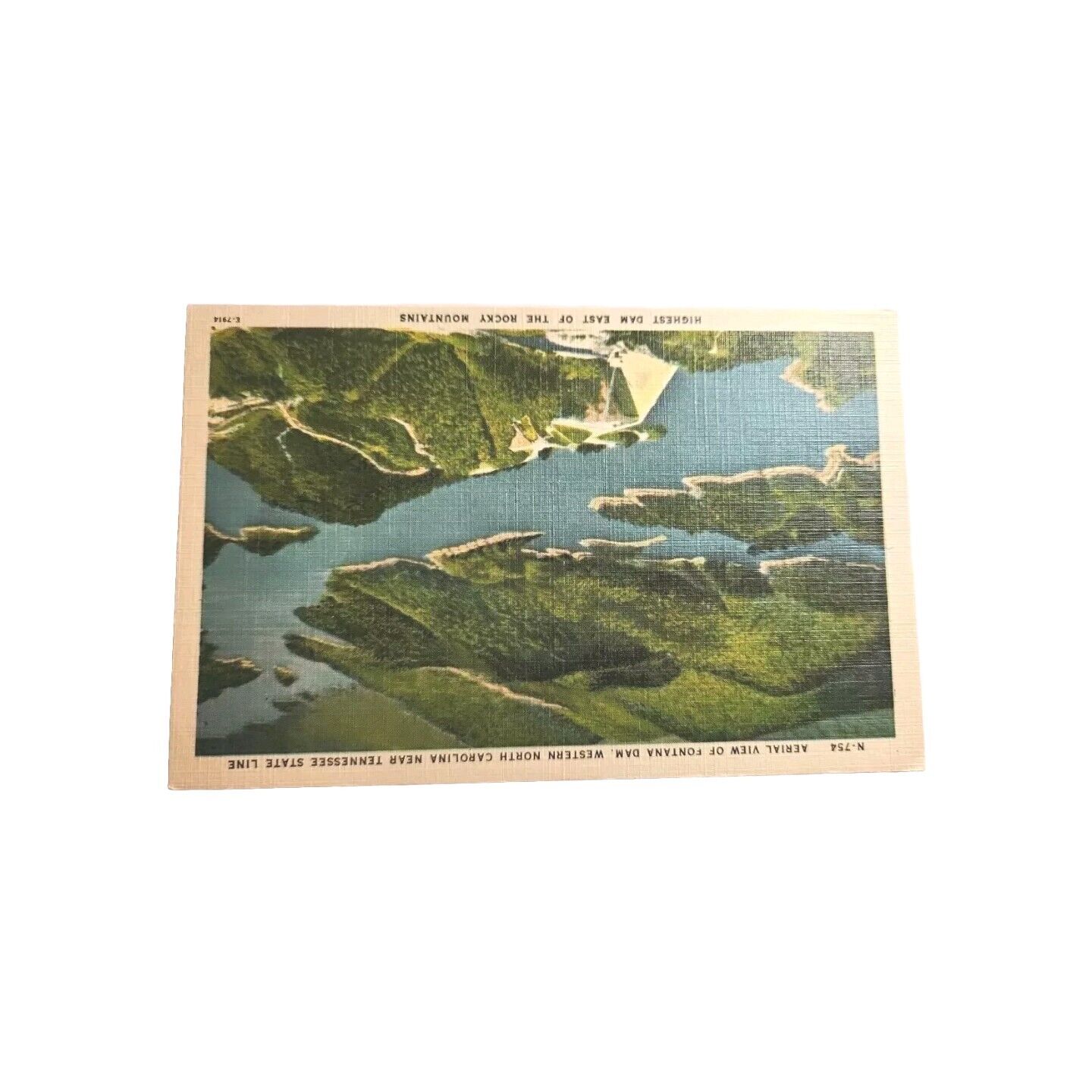 Postcard Vintage View Of Montana Dam. Western North Carolina. A170