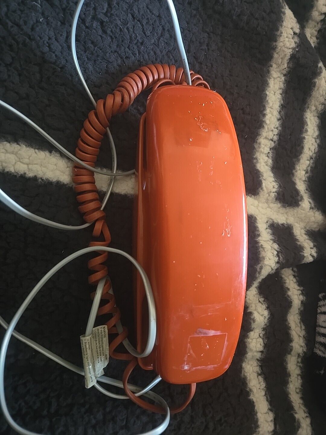 Vtg Burnt Orange Rust WESTERN ELECTRIC TRIMLINE Round Button Touch Tone Phone
