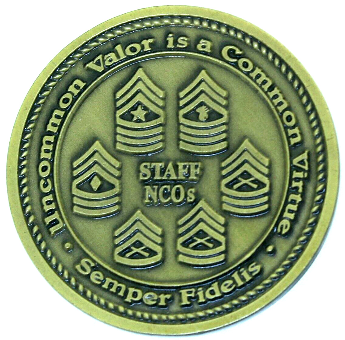 USMC Staff NCO's Uncommon Valor Challenge Coin EF