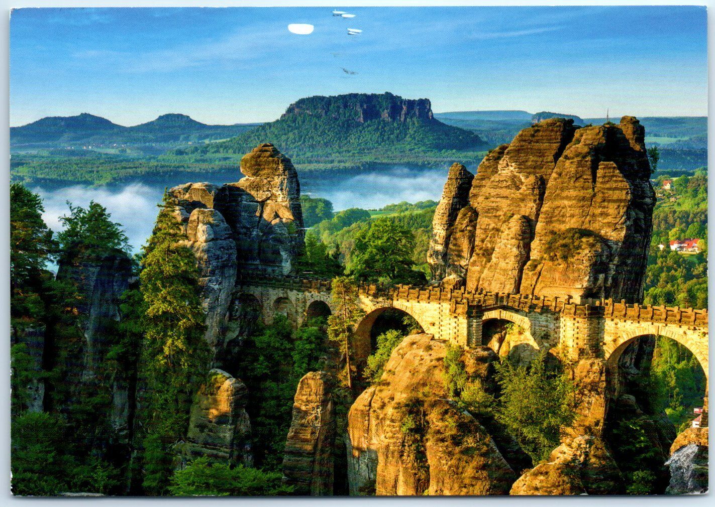 Postcard - Saxon Switzerland Mountains - Germany
