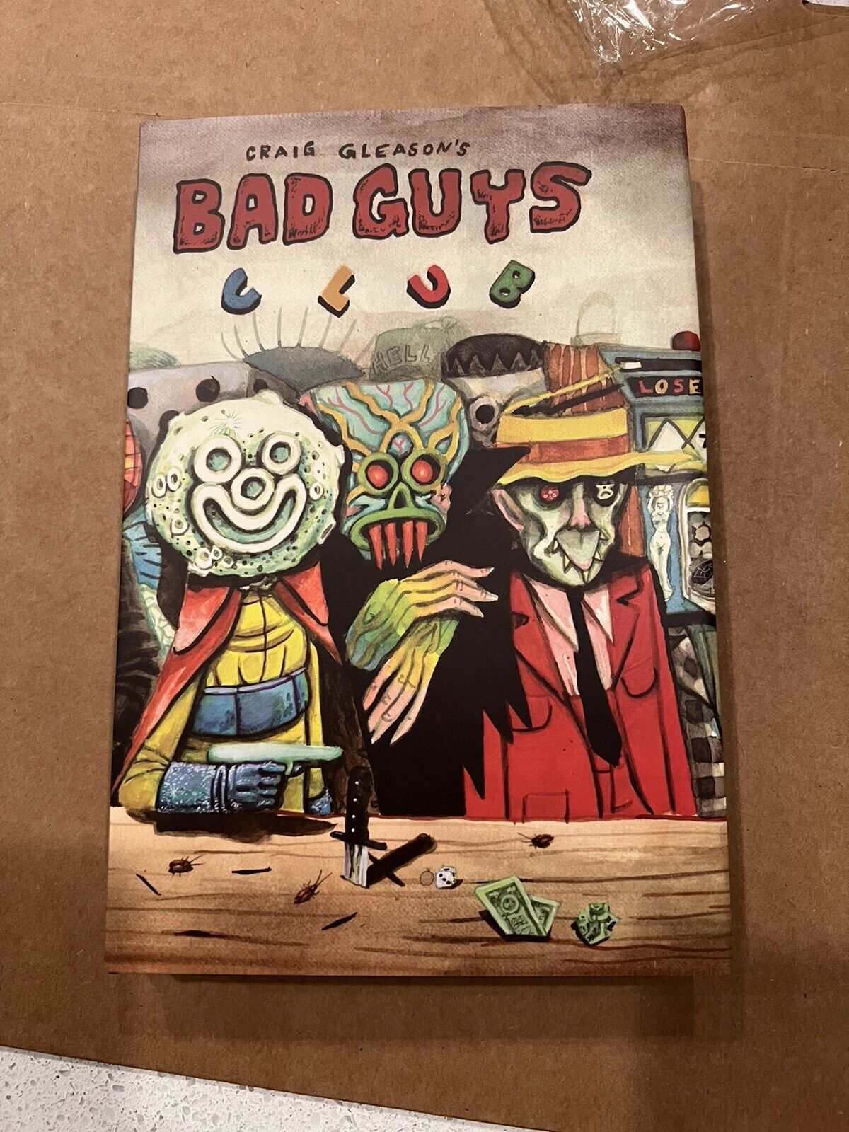 Craig Gleason’s Bad Guys Club Book W/dust Cover And Gold Edged Paper