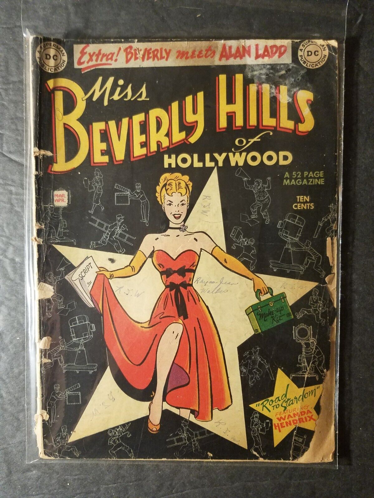 Miss Beverly Hills of Hollywood #1  Golden Age PRE CODE DC Comic Book 1949
