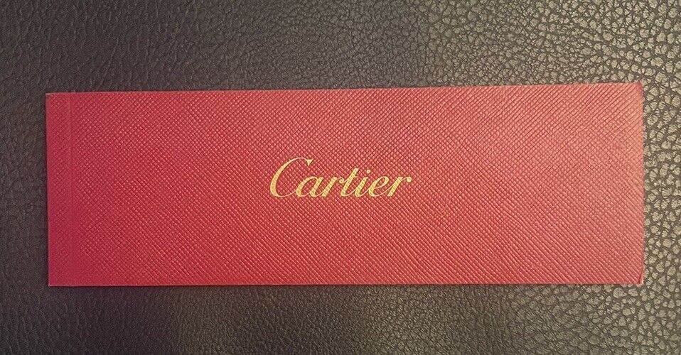 Cartier Fountain Pen Instruction Booklet with Blank Certificate