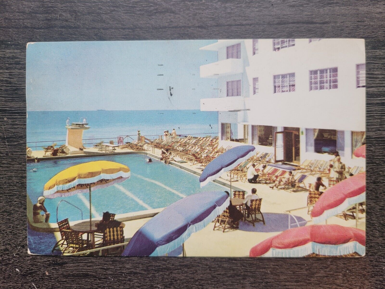 The Delmonico Hotel Miami Beach Florida Chrome Postcard c1950 Coast Guard Enlist