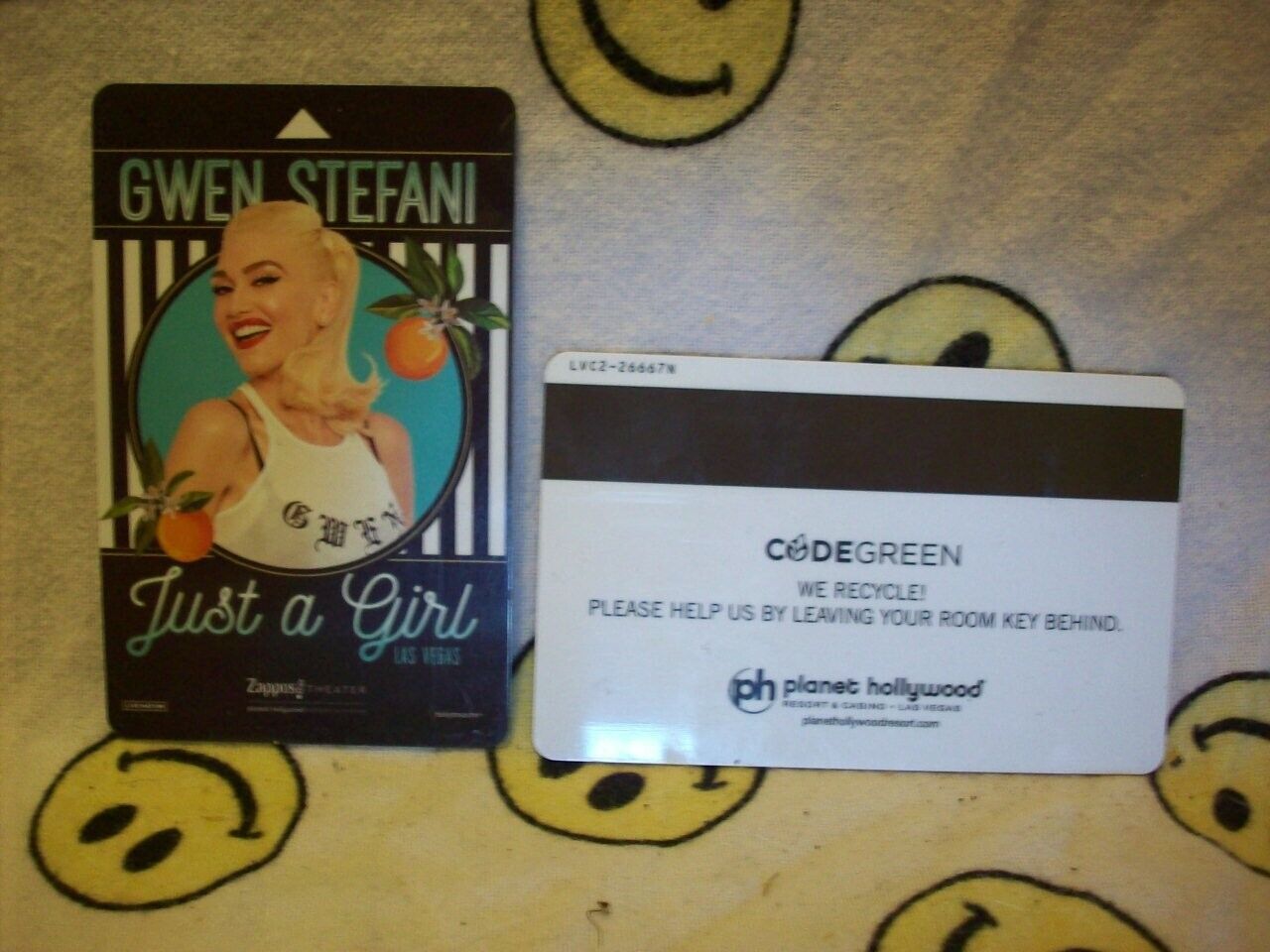 2021 Gwen Stephani Concert Planet Hollywood Casino Hotel Las Vegas Room Key Card