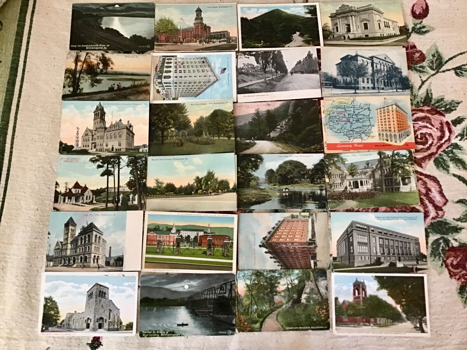 24 + Vintage Williamsport Pa Postcards  Parks Schools Buildings Parks MORE OLD 