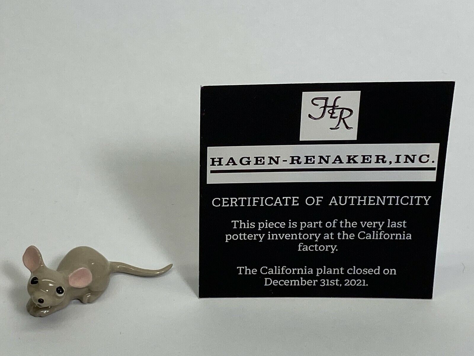 Hagen Renaker #079 358 Miniatures Papa Mouse NOS Last of Factory Stock BIN