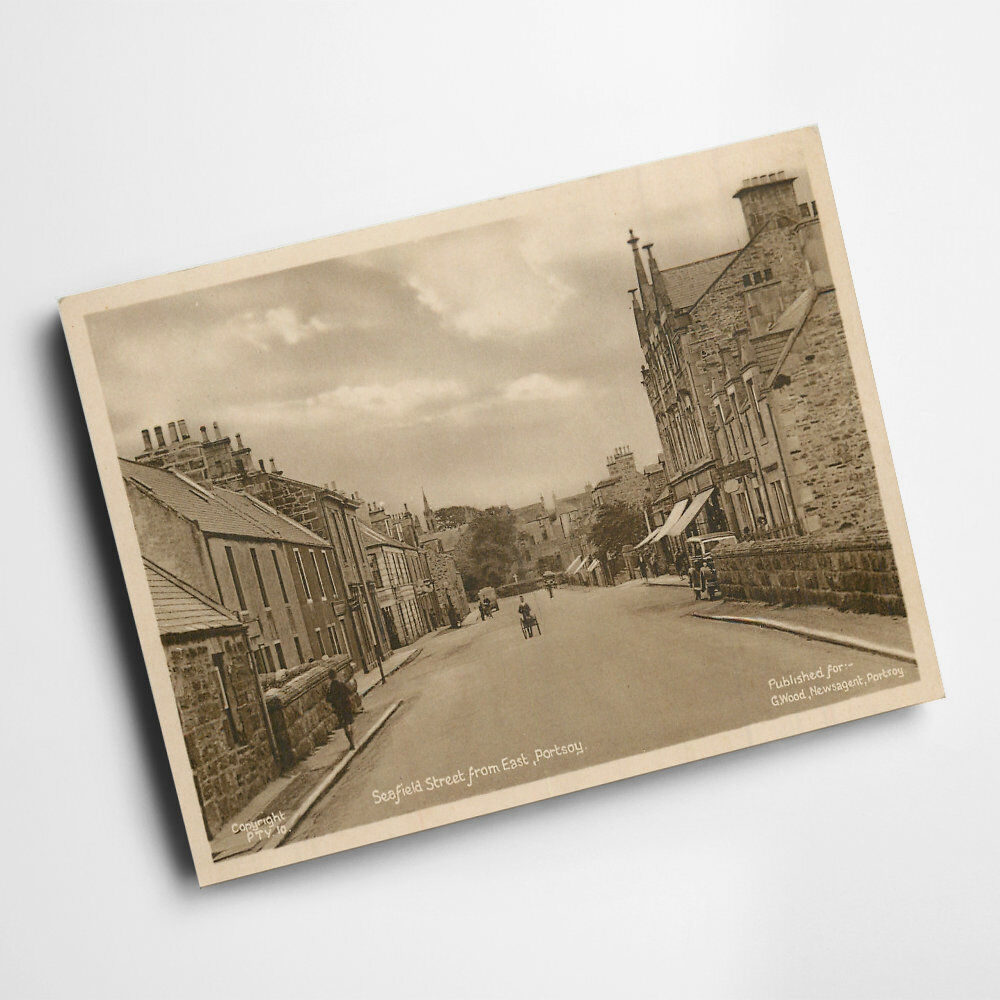 A4 PRINT - Vintage Scotland - Seafield Street from East, Portsoy