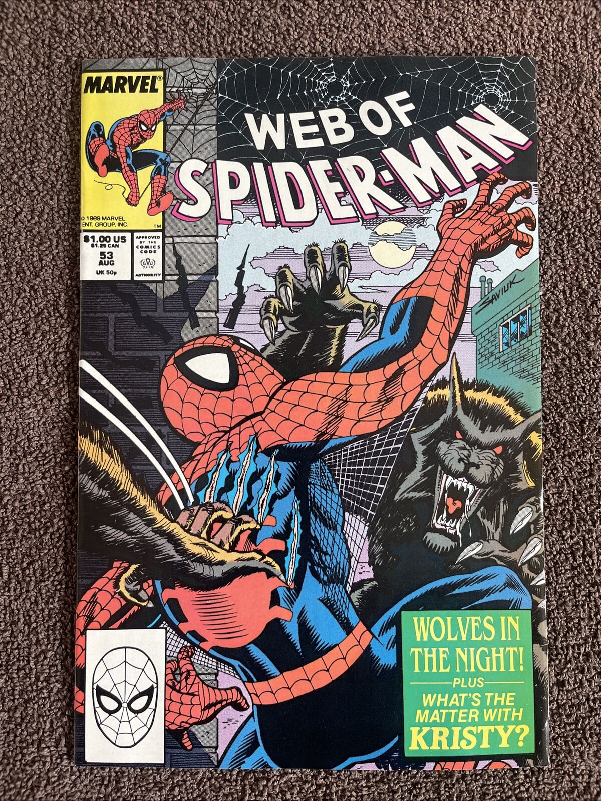 Web of SPIDER-MAN #53 (Marvel, 1989) Conway & Bagley