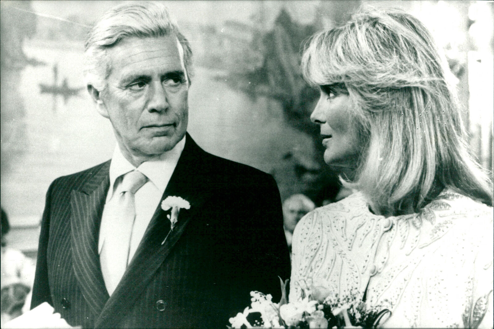 John Forsythe and Linda Evans in the first seas... - Vintage Photograph 2870733