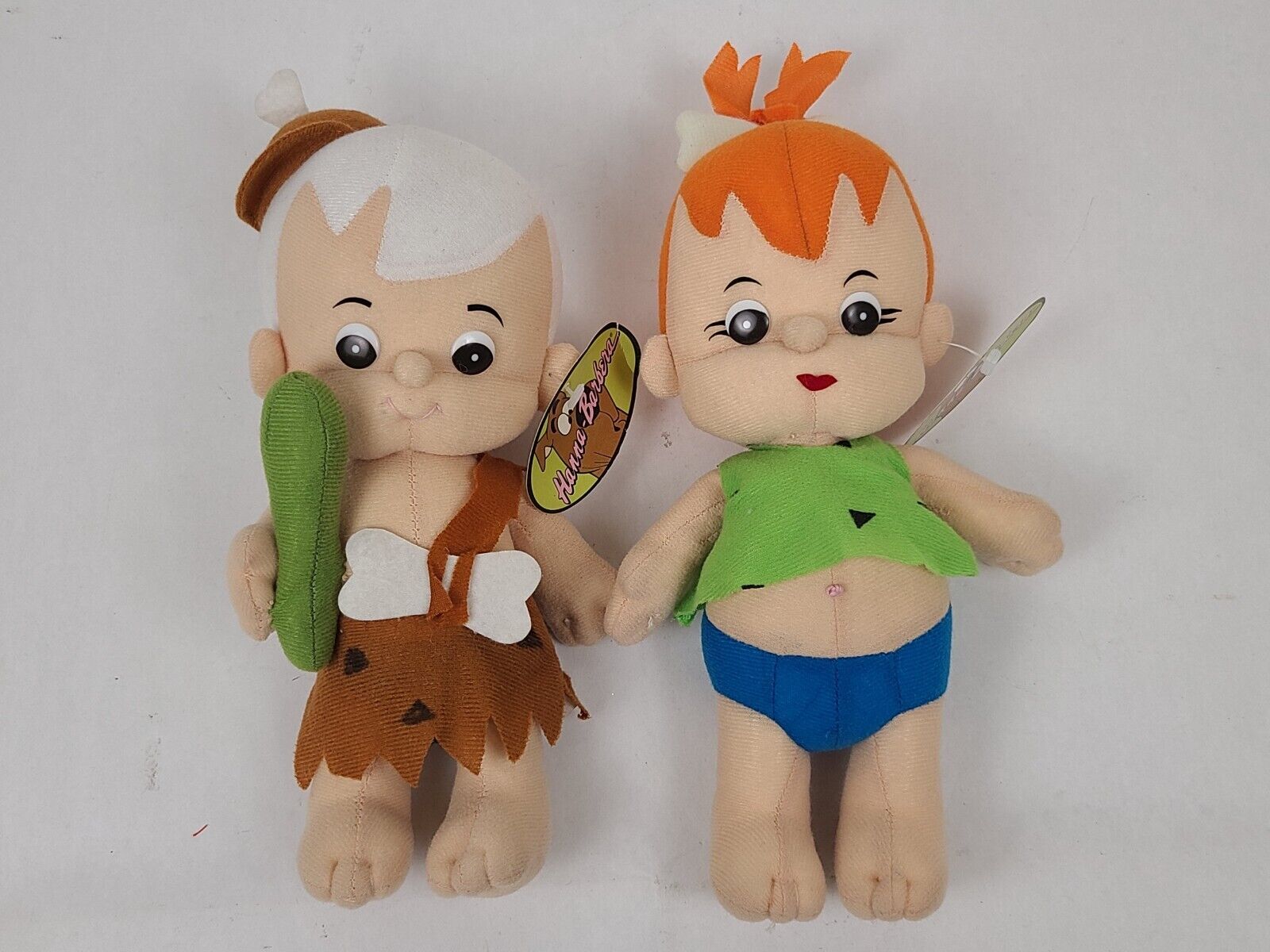 Vtg 1995 The Flintstones Bam Bam & Pebbles Plush Doll Stuffed Toy 11
