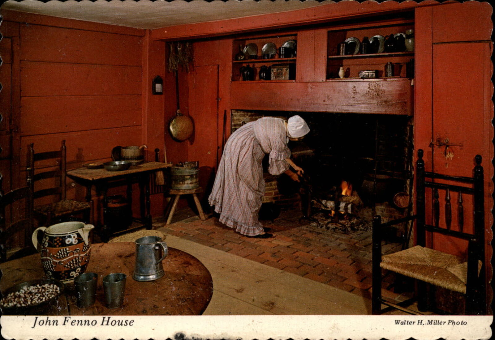 Massachusetts Canton John Fenno House 1704 ~ 1970s vintage postcard sku443