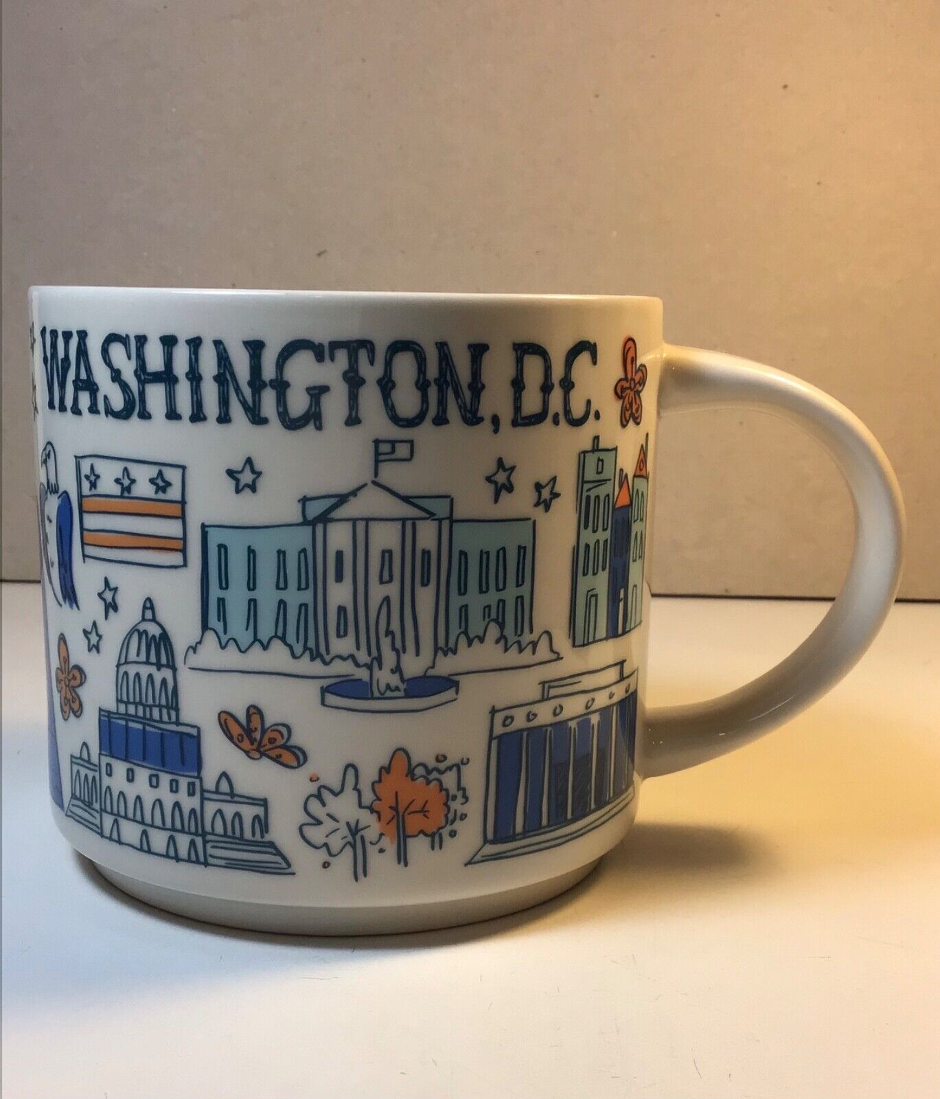 Starbucks 2018 Washington DC “Been There” Series 14oz Coffee Mug NO BOX*