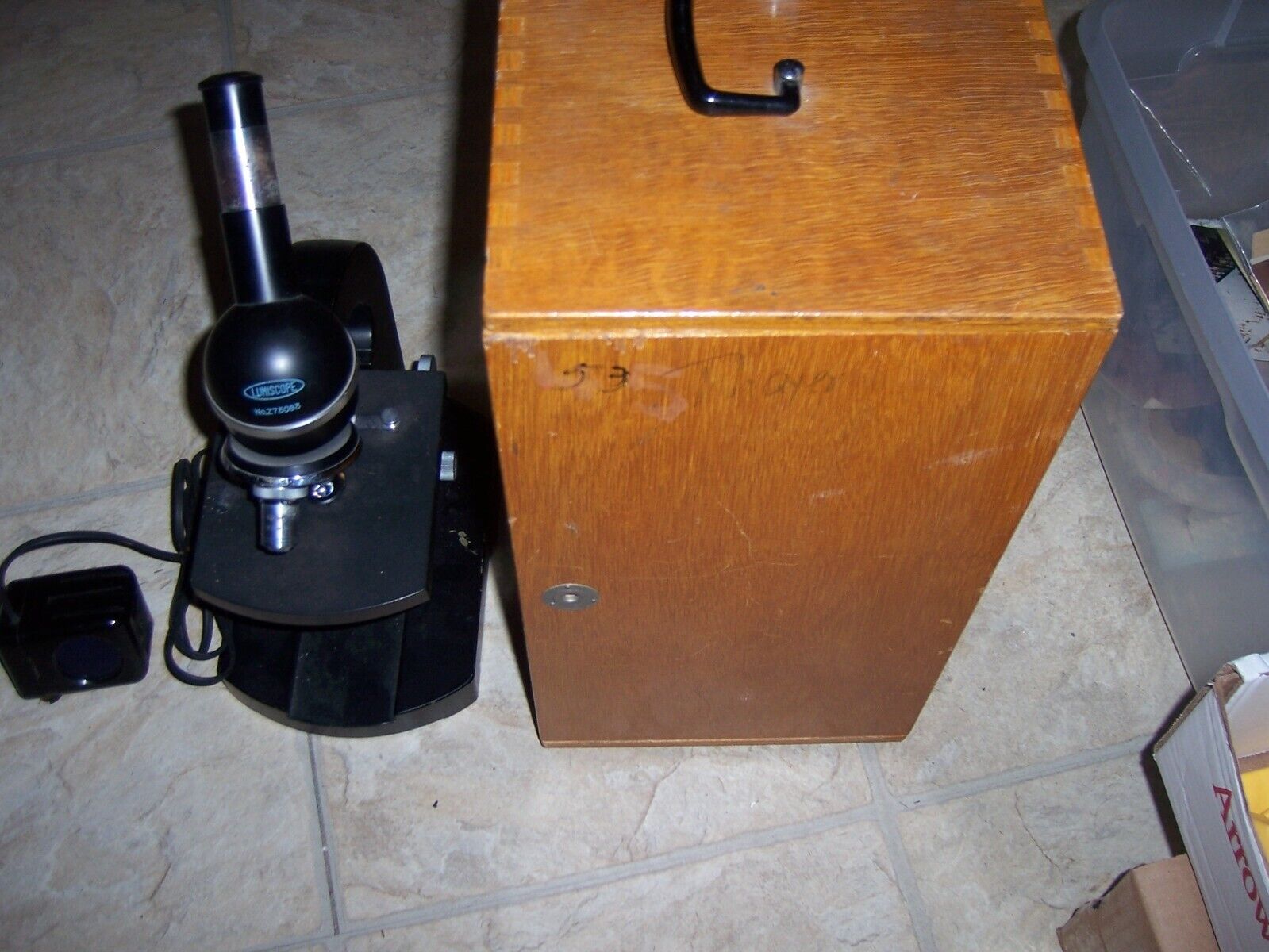 Vintage Lumiscope Optical Microscope/ with Box