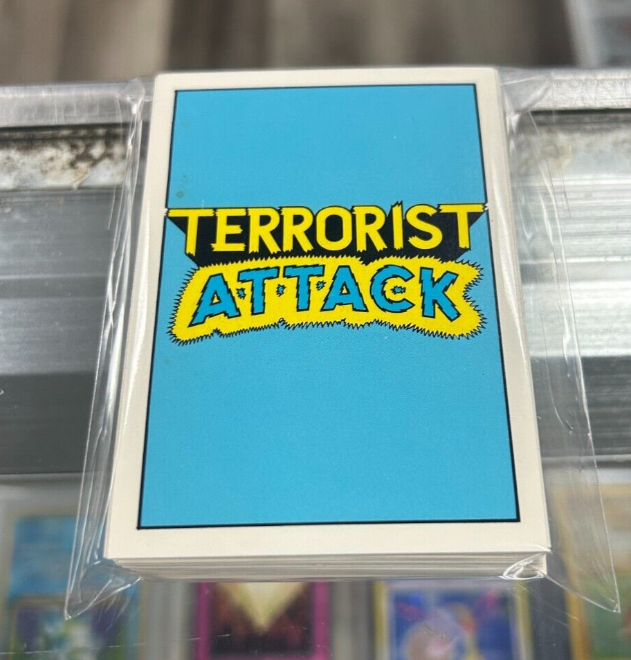 1987 PIEDMONT CANDY COMPANY TERRORIST ATTACK SET 35 CARD SET VINTAGE