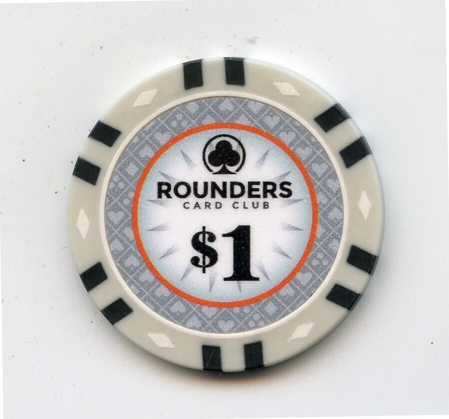 1.00 Chip from the Rounders Card Club San Antonia Texas