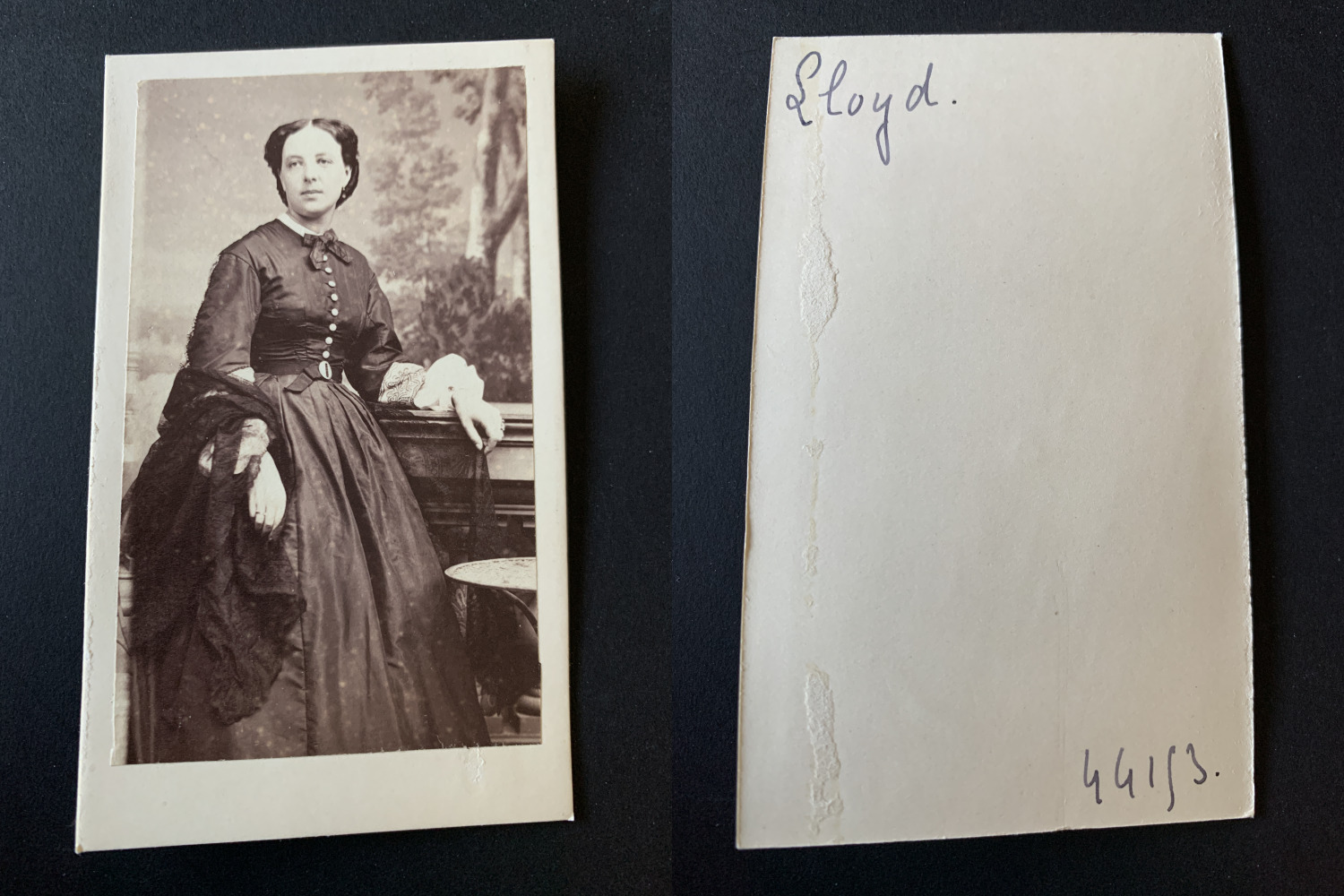 Disderi, Paris, Marie Lloyd (Marie Emilie Jolly, known as) Vintage Albumen Print CDV