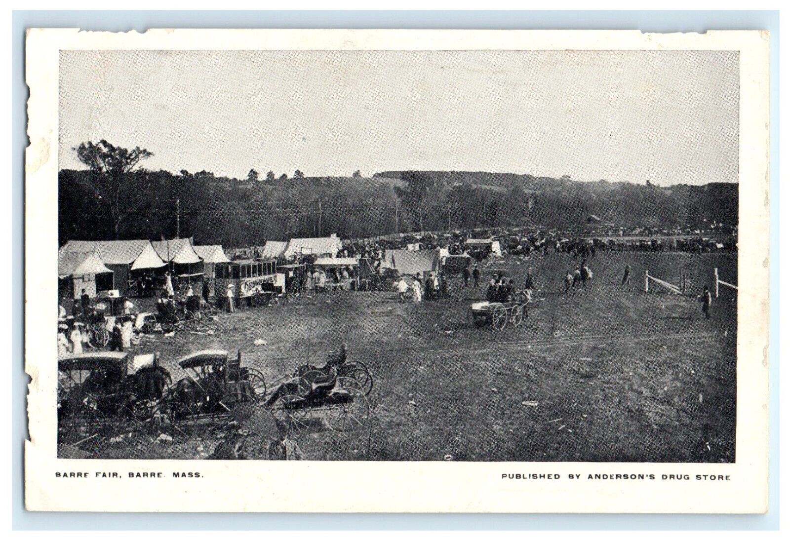 Early Fair Barre Massachusetts MA Postcard (GN12)