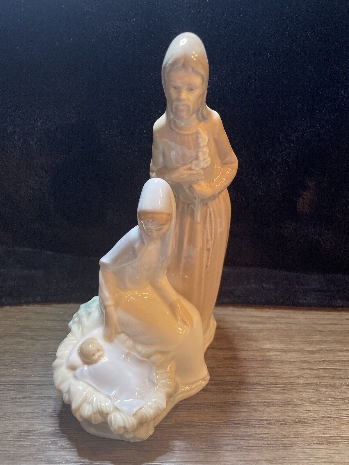 Vintage NAO By Lladro Porcelain Figurine Holy Family Nativity, Made In Spain