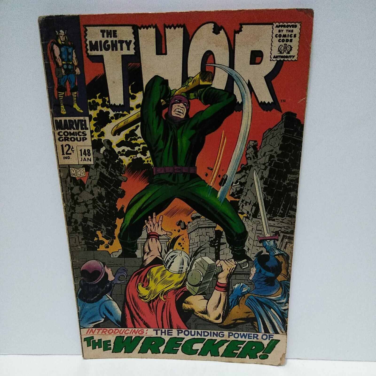 The Mighty Thor #148 Marvel 1968 1st Appearance of The Wrecker