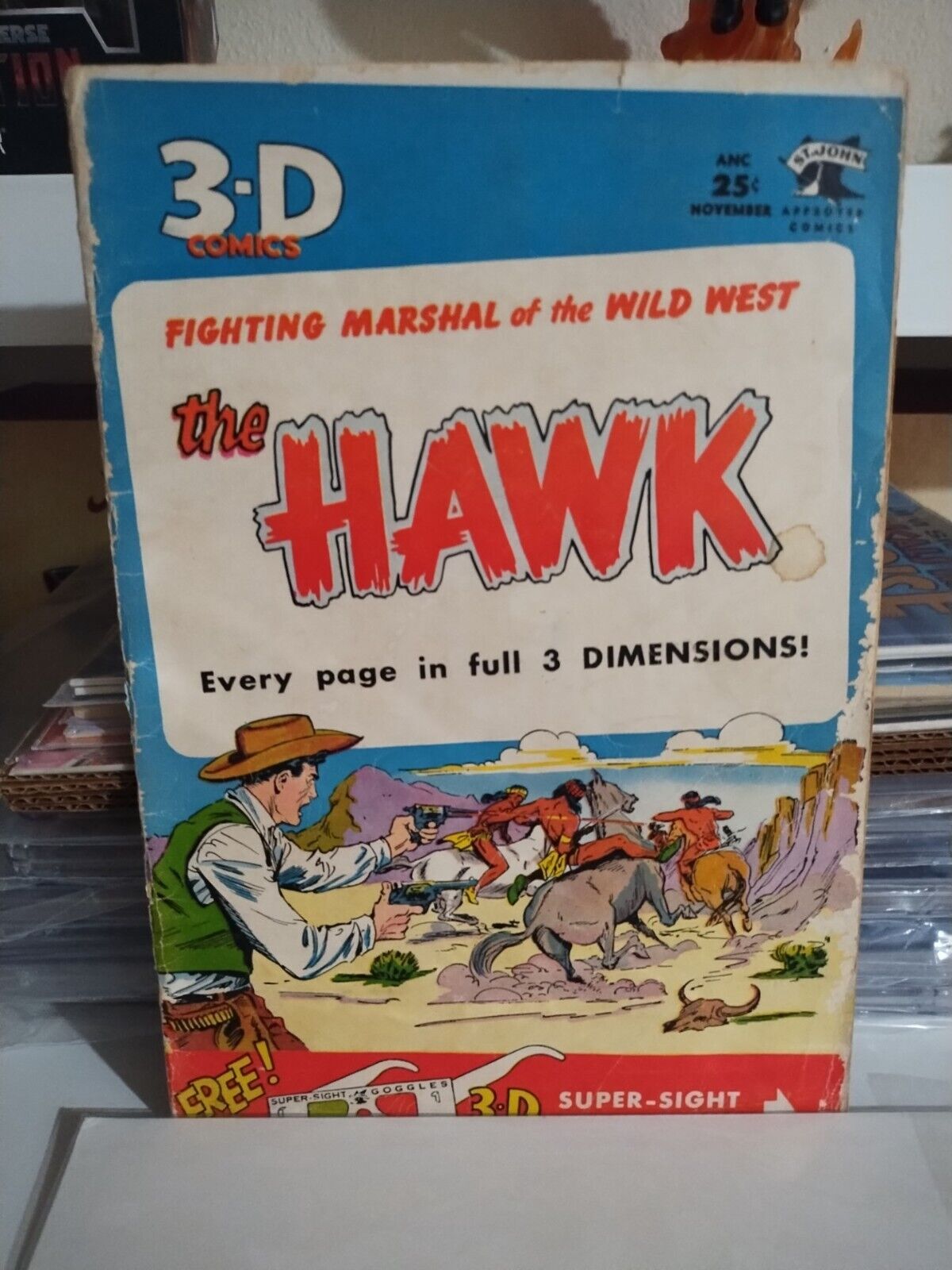 The HAWK 3-D Comics Golden Age 1953 St. John