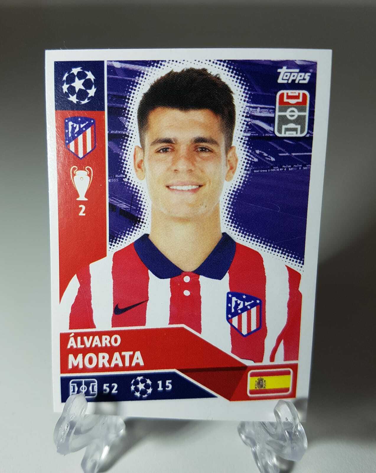 2020-21 Alvaro Morata Topps UEFA Champions League Atletico Madrid #ATM17