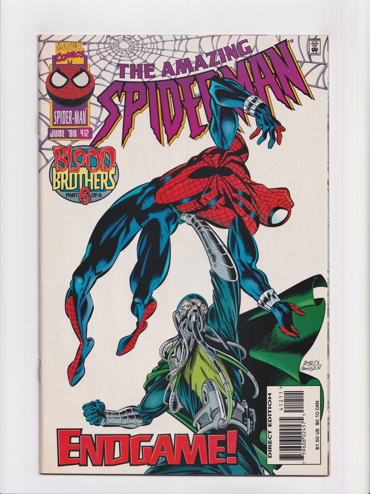 Amazing Spider-Man #412 Marvel Comics 1996 NM+