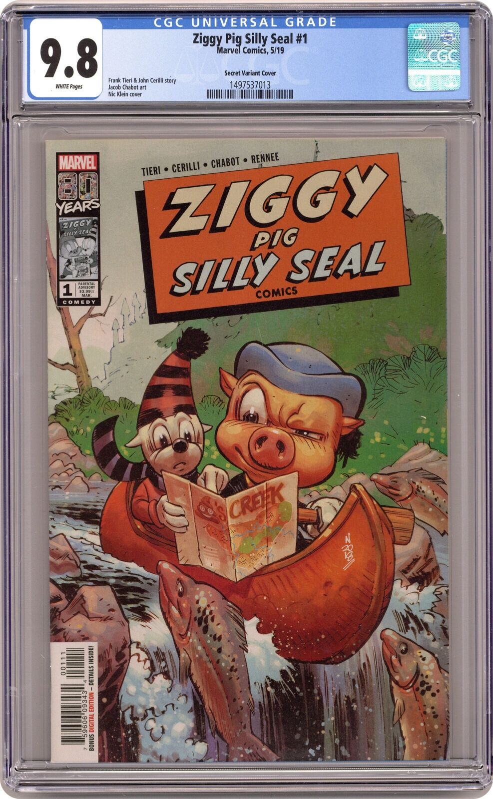 Ziggy Pig Silly Seal Comics 1D Klein Secret Variant CGC 9.8 2019 1497537013
