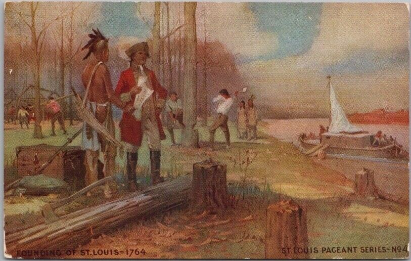 1914 ST. LOUIS PAGEANT Missouri Postcard \