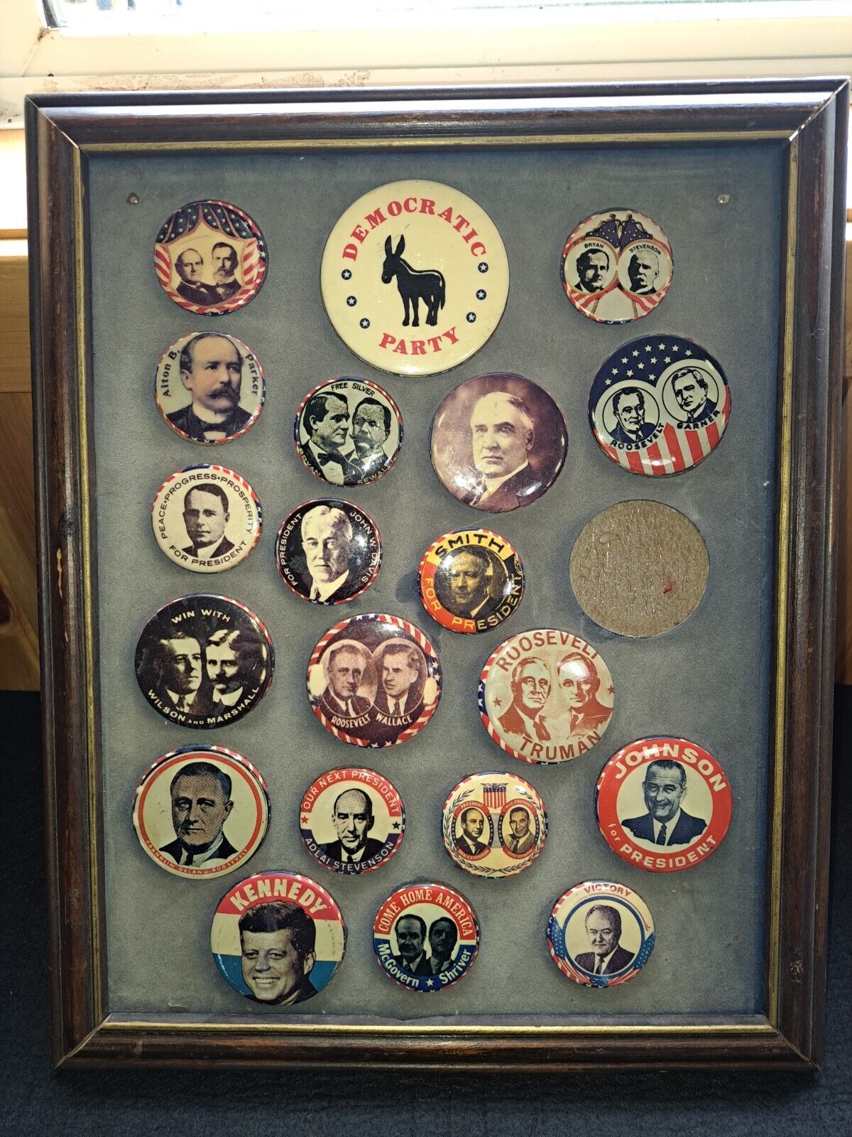 Vintage Democratic Pin Collection