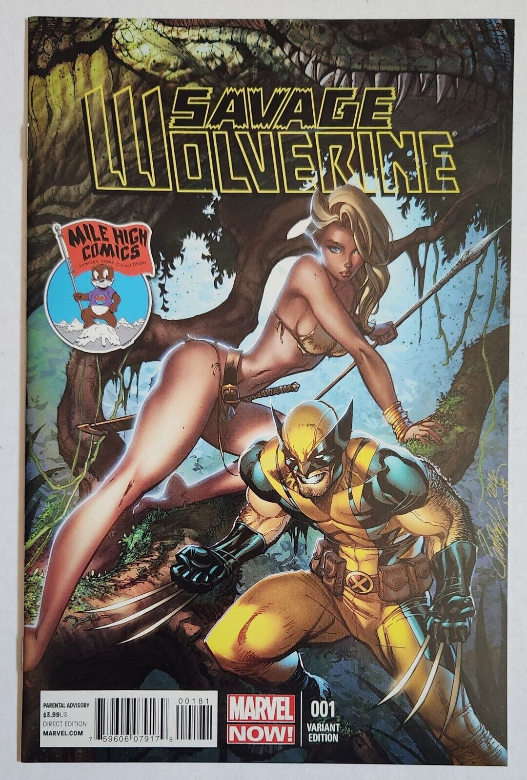 Savage Wolverine #1 NM Mile High Comics J. Scott Campbell Variant Marvel 2013