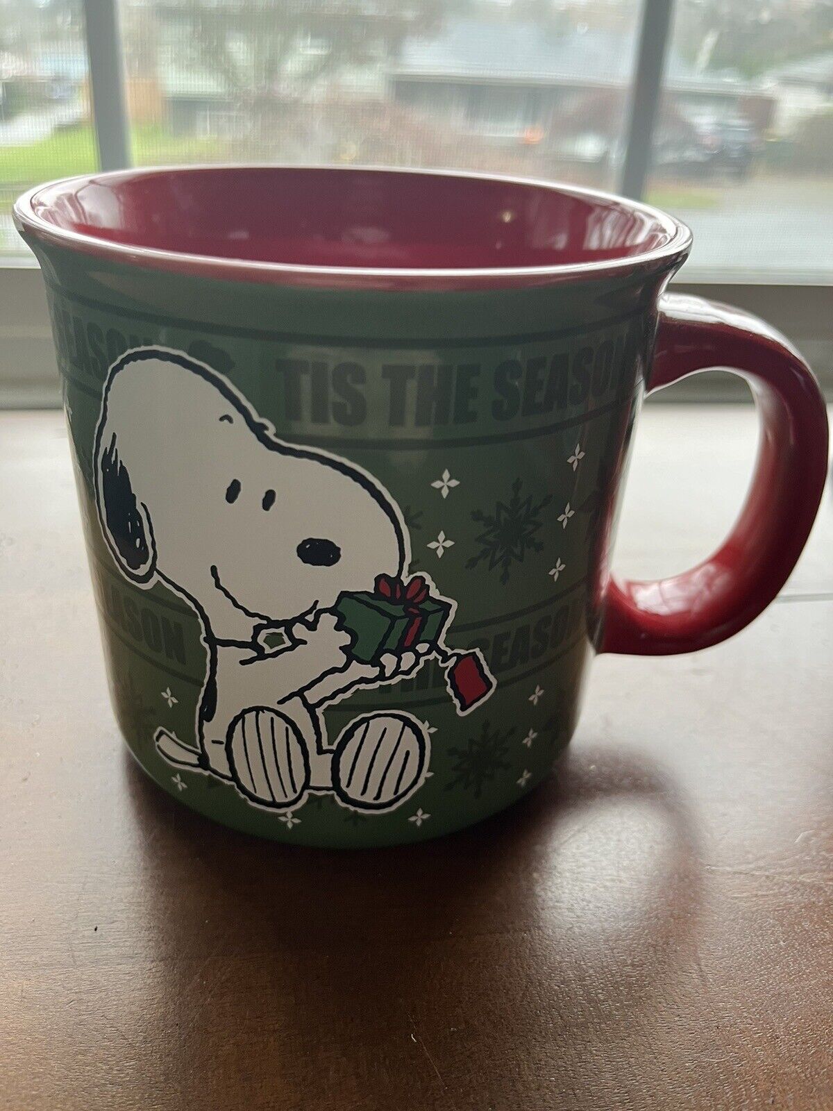 New Peanuts Snoopy OVERSIZED Christmas Mug