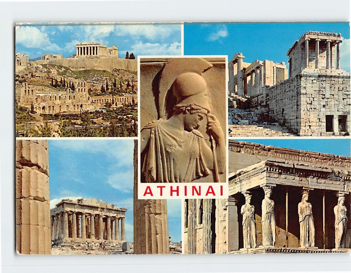 Postcard Souvenir from Acropolis Athens Greece
