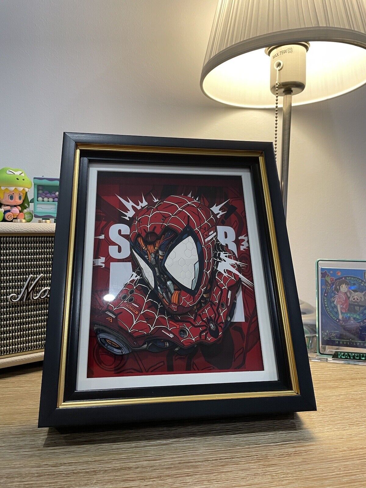 Spider-man Anime 3D Art Picture Frame Bedside Home Decoration Super Hero