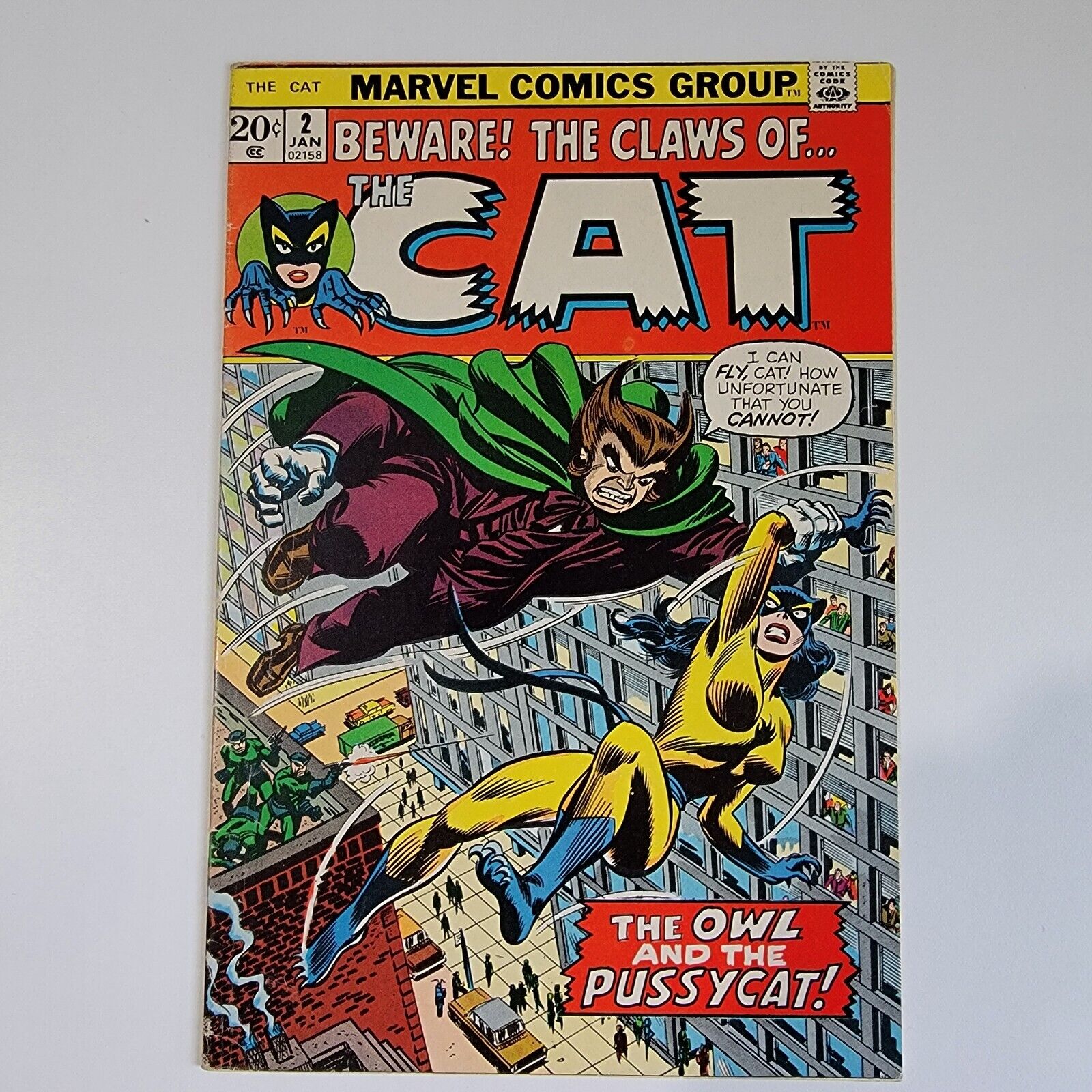 The Cat #2 Marvel Comics 1973 The Owl and the Pussycat