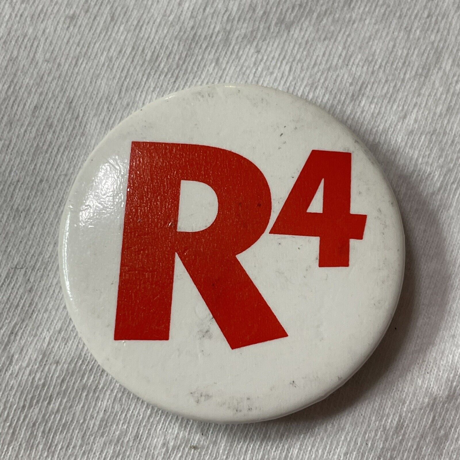 R4 R-4 R To The 4th Pinback Button B006