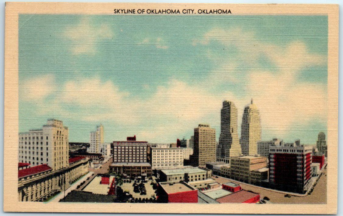 Postcard - Skyline of Oklahoma City, Oklahoma