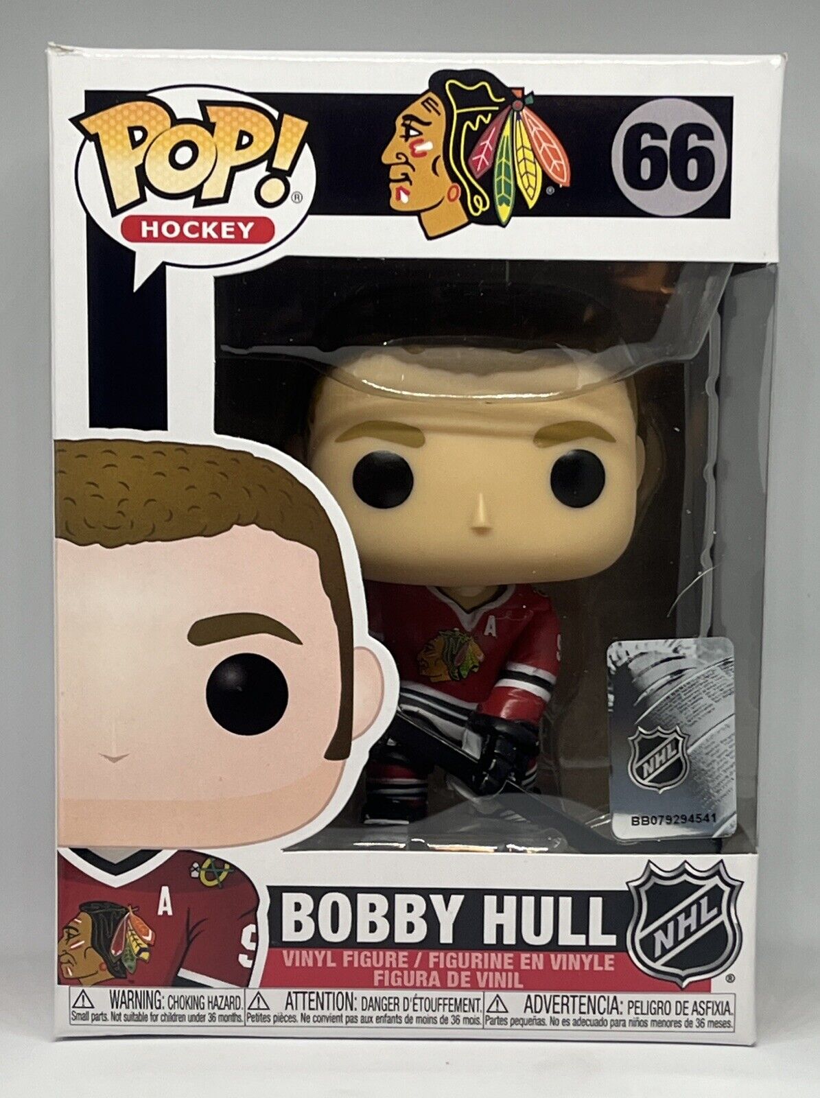 Bobby Hull - Funko Pop Hockey #66 (New, Vaulted) Chicago Blackhawks