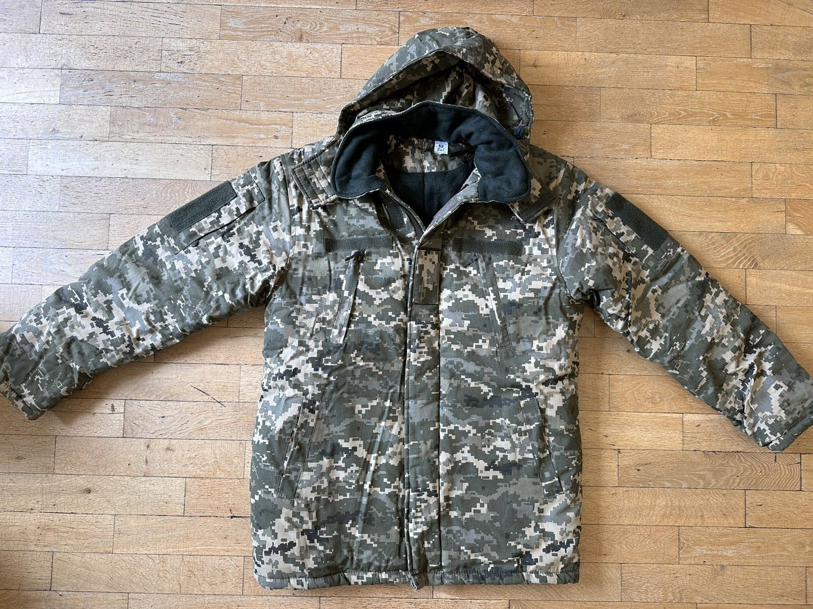 Original Ukrainian Army Military Uniform Winter Down Jacket Tactical Pixel L 52