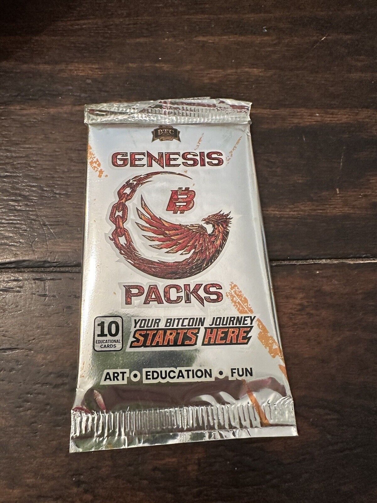 (1) sealed pack 2023 Bitcoin Trading Cards / Genesis Pack