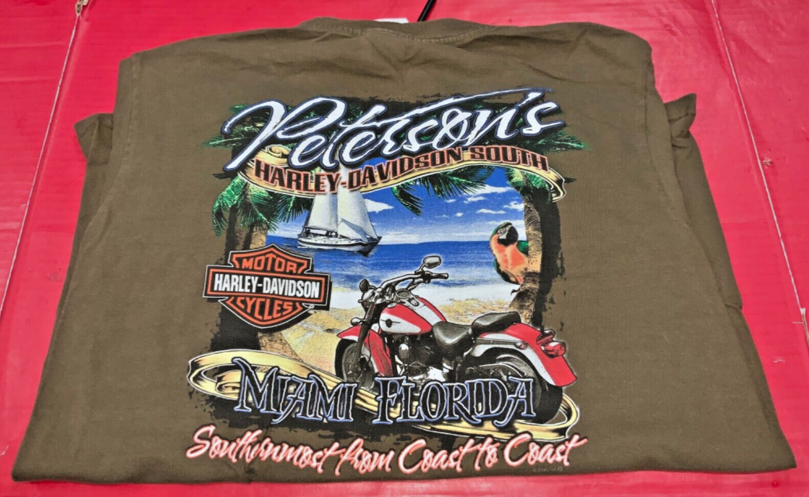 2008 Harley Davidson South Peterson’s FL Southernmost T-Shirt - LARGE - AS IS