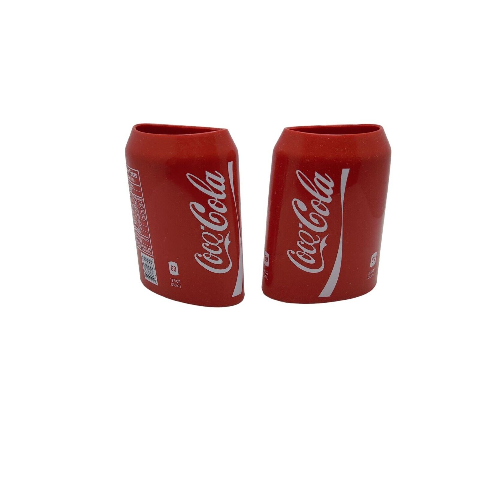 new 2 pack coca-cola silicone soda/beer koozies