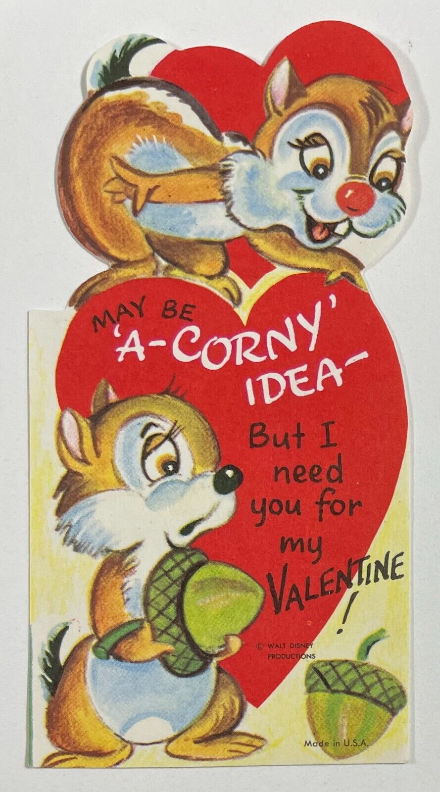 Vintage Valentine Card Corny Idea