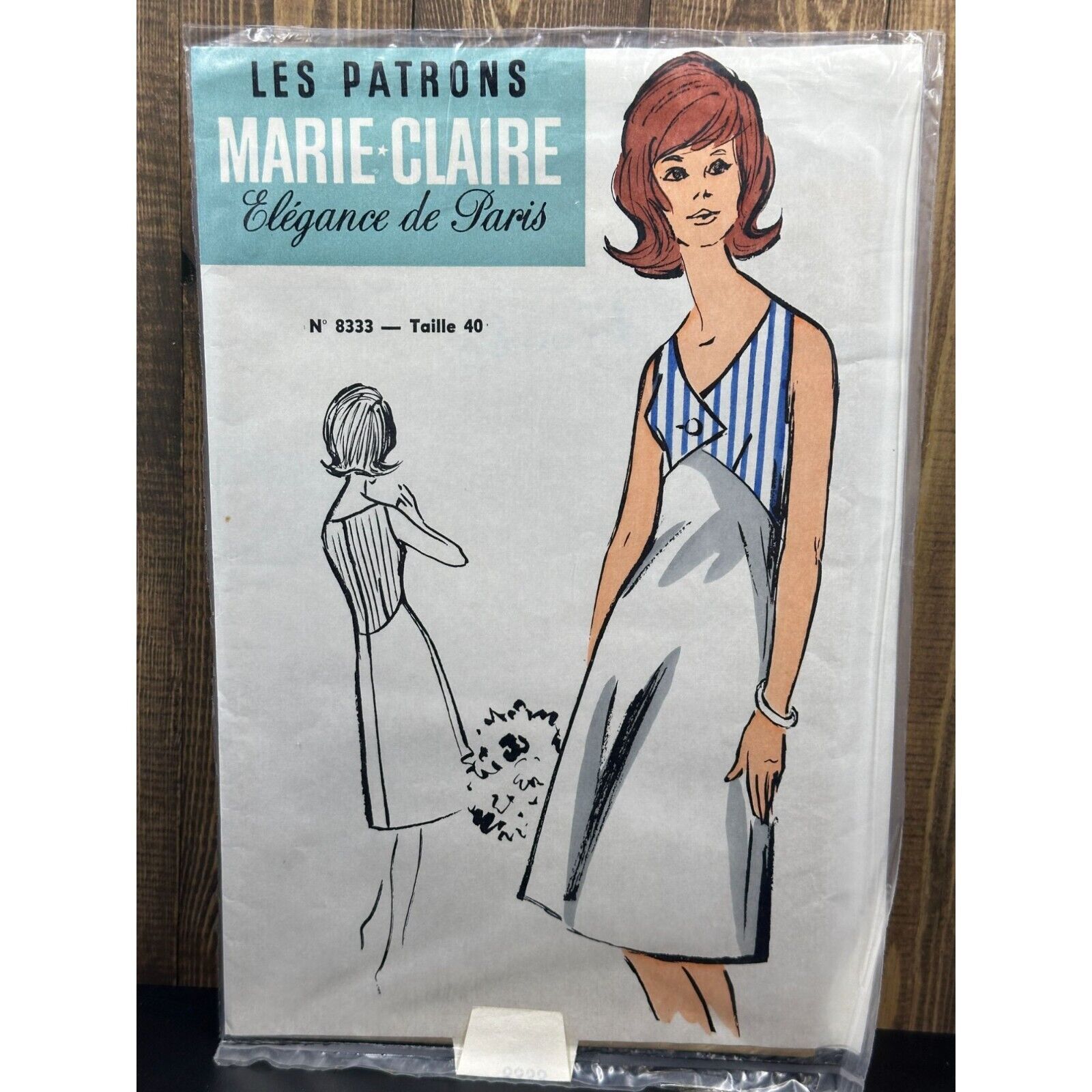 Vintage Les Patrons Marie Claire Elegance de Paris Pattern 8333 Beach Dress