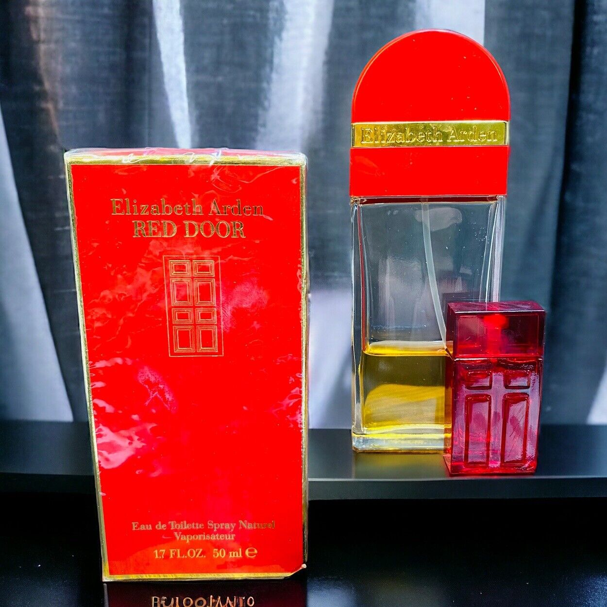 Red Door Elizabeth Arden Set - NIB 1.7 Oz Eau De Toilette -Open .25% Full Parfum