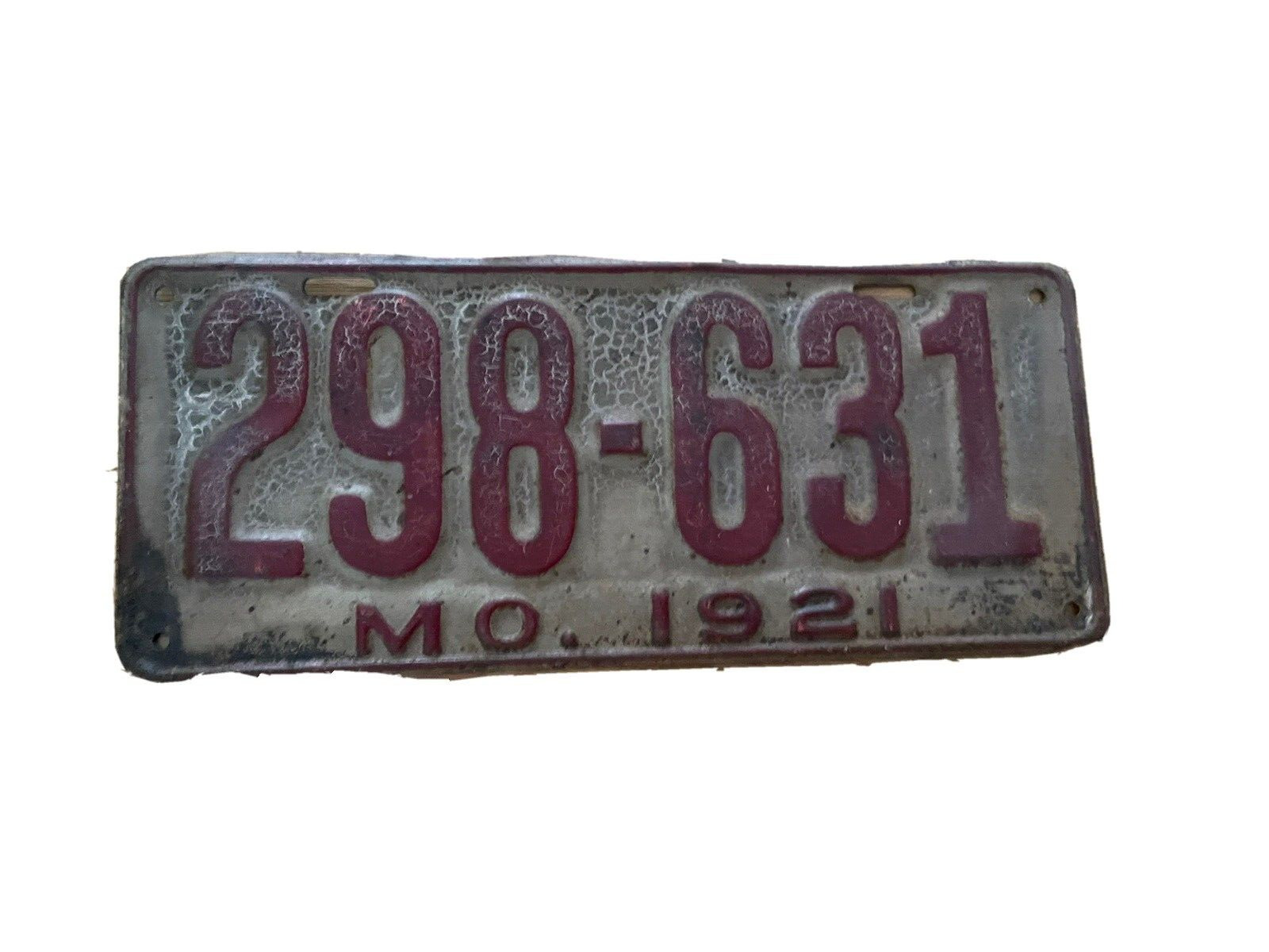 1921 Missouri license plate