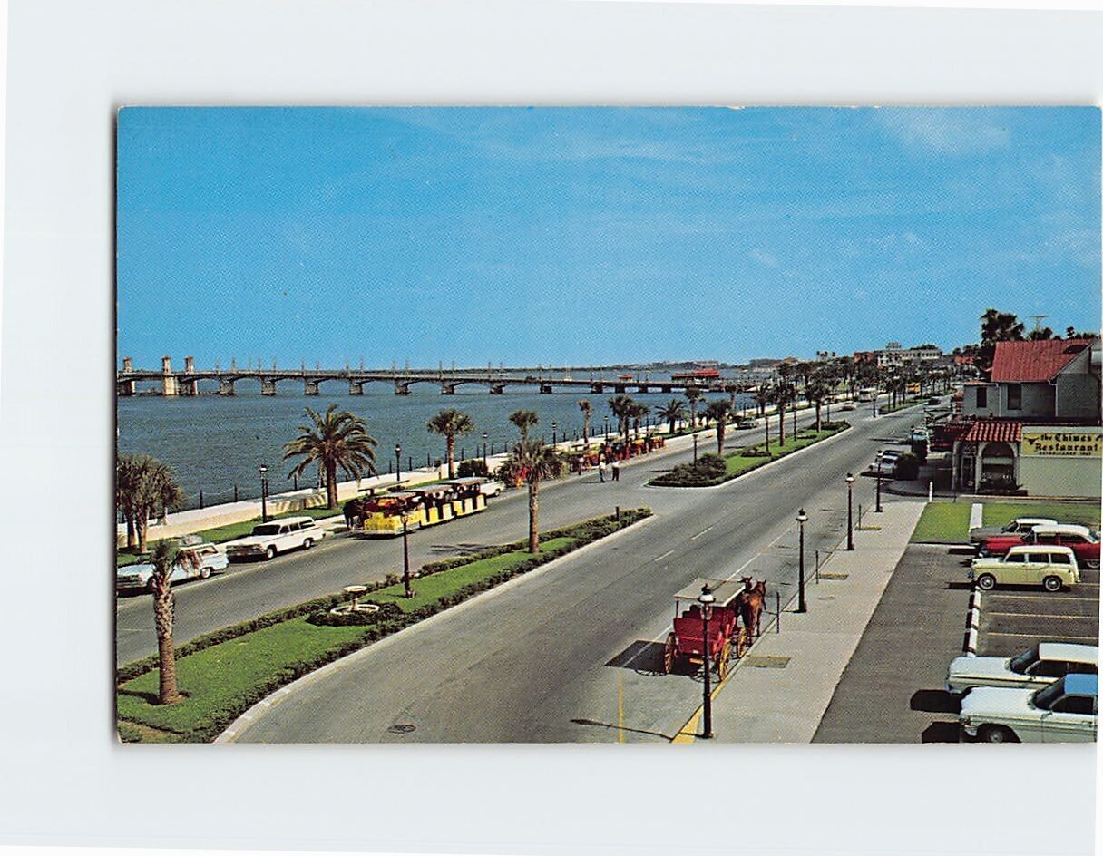 Postcard Beautiful Bay Front St. Augustine Florida USA