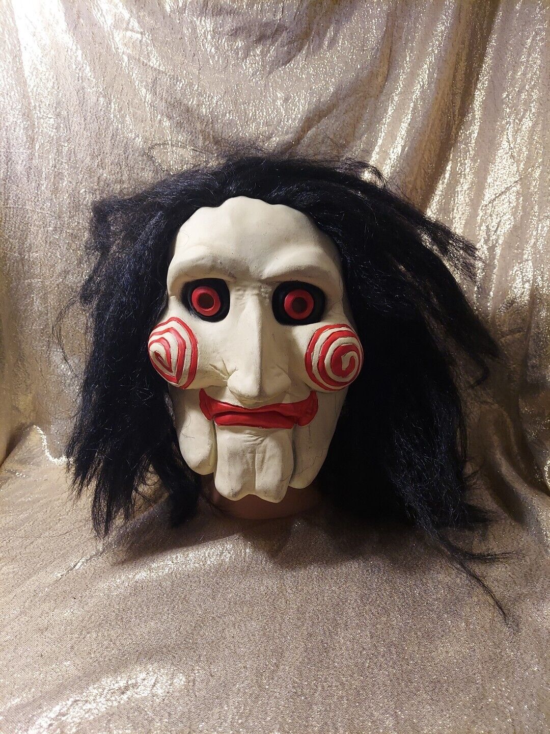 Vintage Saw Jigsaw Mask Rubber Latex Halloween Costume 2004 Serial Killer Movie